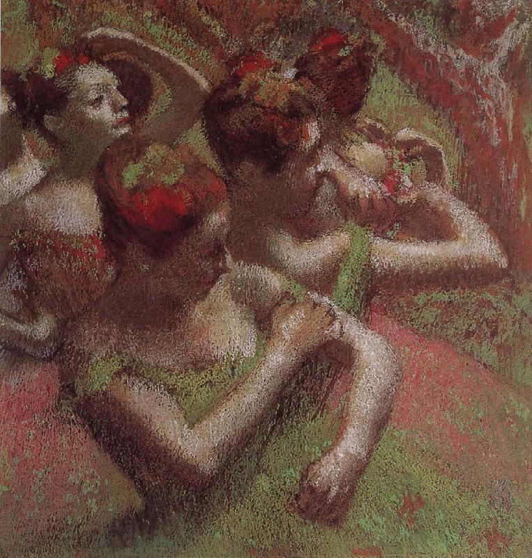 Edgar Degas Dancer triming dress